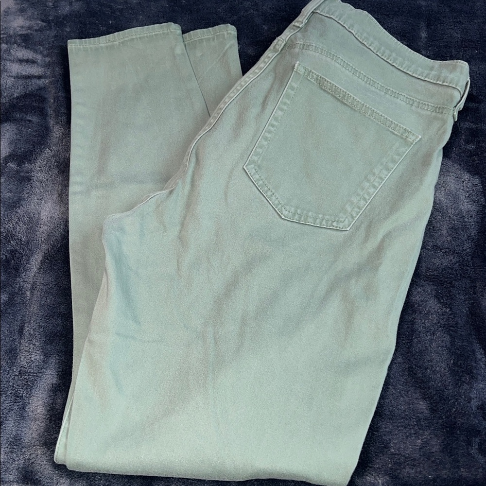 GAP Women's Sage Light Green Skinny Jeans Size 33 R - Picture 5 of 5